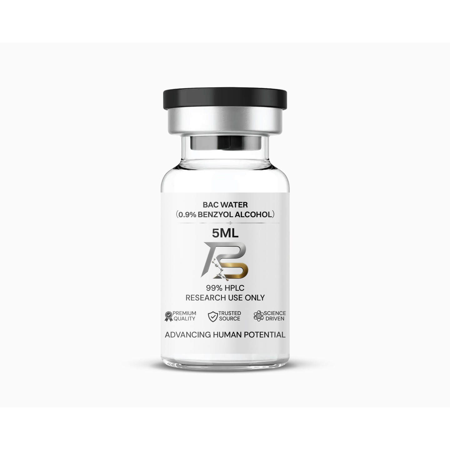 quality research bac water 5ML Bacteriostatic Water for Applications vitamin b12 methylcobalamin cjc-1295 ipamorelin peptide therapy GLP-RT Quantity:20mg